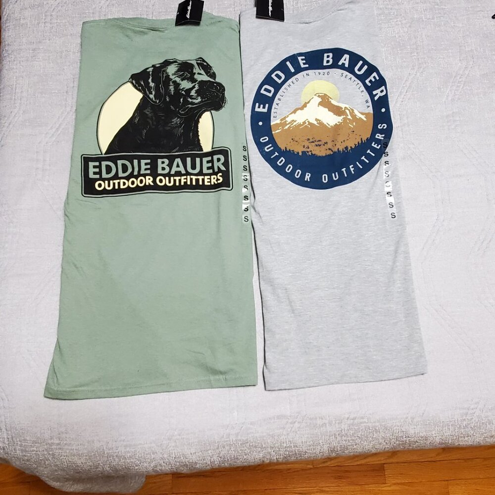 SALE!!! NWT! -2 Eddie Bauer Outdoor Outfitters Men's Crew Shirts Size: S - Picture 6 of 10